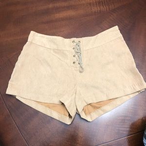Suede shorts, like new